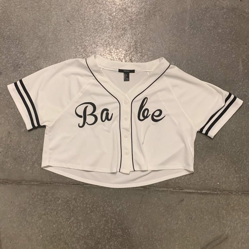 “Babe” Cropped Jersey